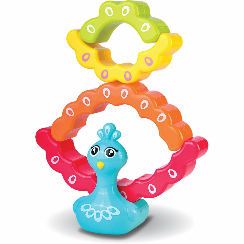 Jucarie de stivuit - Paun colorat [5]