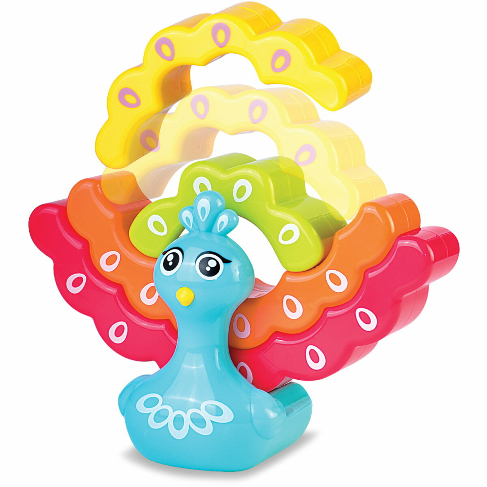 Jucarie de stivuit - Paun colorat [8]