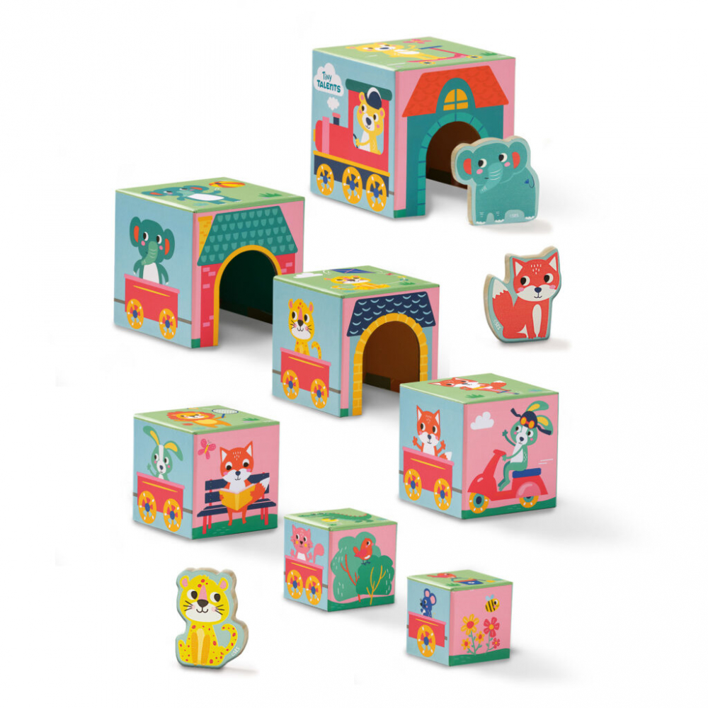 SES Creative-Jucarie De Stivuit - Turn Cu Figurine Animale [3]