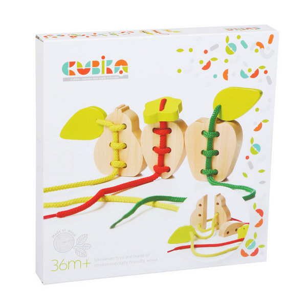 Cubika-Jucarie Din Lemn Cubika "Joc De Snuruit Fructe" [1]