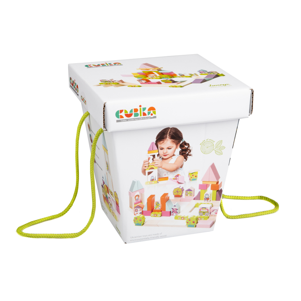 Jucarie Din Lemn, Cubika - Kit De Constructie Pentru Fetite [1]