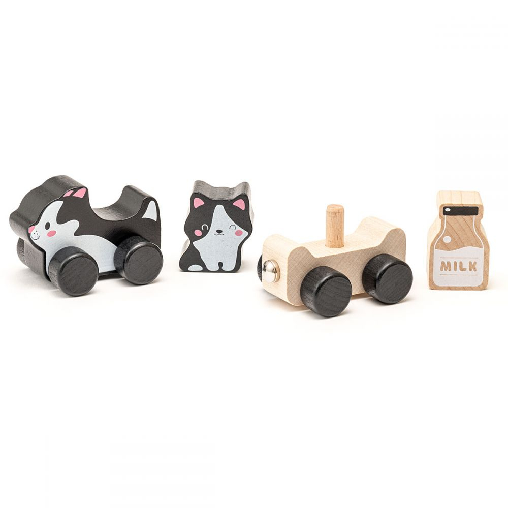 Jucarie din lemn Cubika, Kitties Family [2]