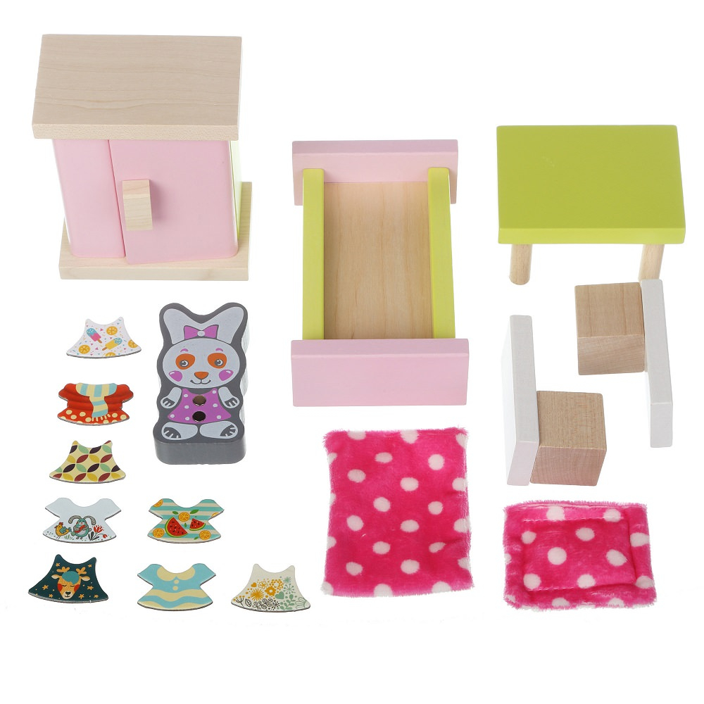 Cubika-Jucarie Din Lemn Cubika, Set Constructii, "My Bedroom" [3]