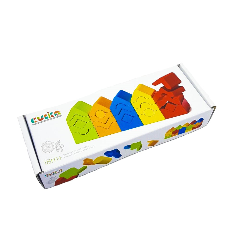 Cubika-Jucarie Din Lemn Cubika, Set de constructii â€œTurnuriâ€ [1]