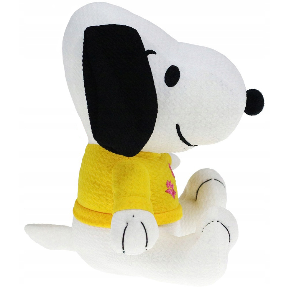 Grupo Moya-Jucarie din material textil elastic Snoopy cu bluza galbena, 32 cm (asezat) [2]