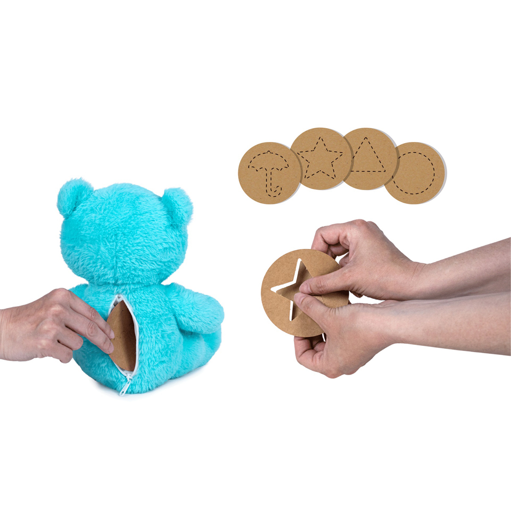 Play by Play-Jucarie din plus Blue teddy bear, Jocul Calamarului, 23 cm (asezat) [2]