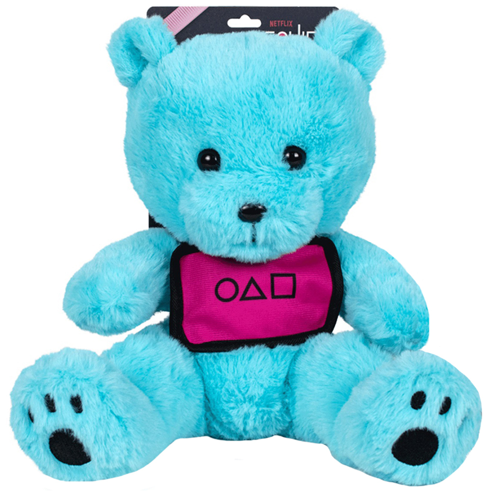 Play by Play-Jucarie din plus Blue teddy bear, Jocul Calamarului, 23 cm (asezat) [1]