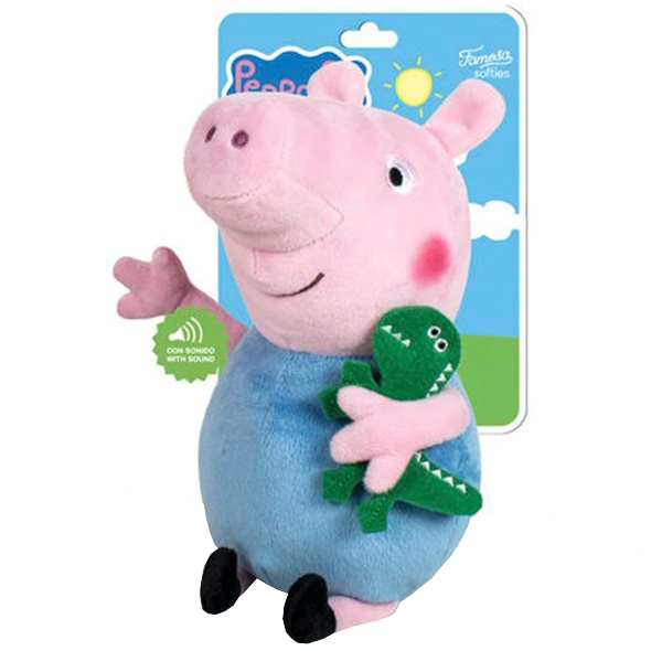 Jucarie din plus cu sunete George, Peppa Pig, 21 cm [1]