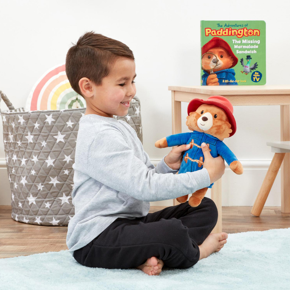 Rainbow Designs-Jucarie din plus cu sunete ursuletul Paddington, 27 cm [4]