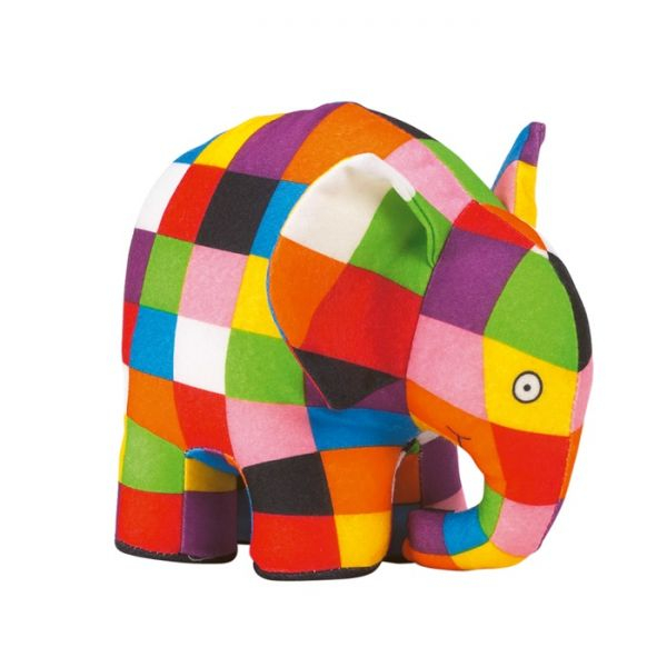 Rainbow Designs-Jucarie din plus Elefantul Elmer, 15 cm [1]