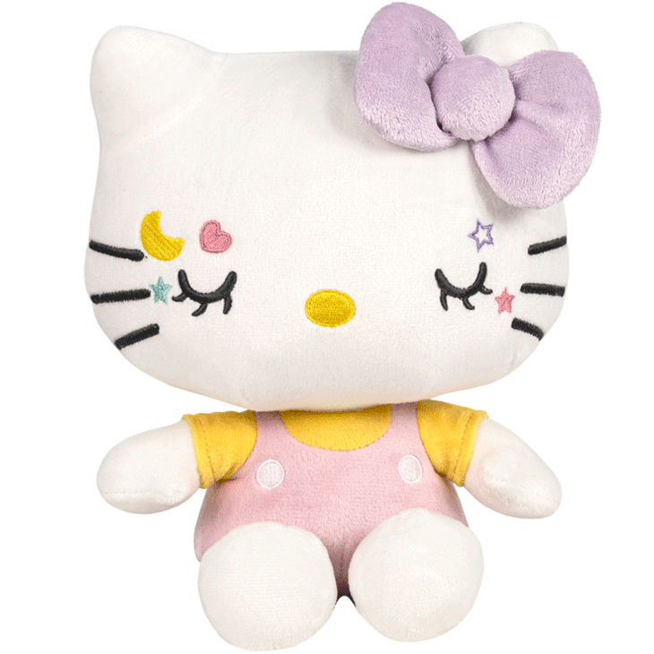 Jucarie din plus Hello Kitty In Your Eyes cu salopeta roz, 22 cm [1]