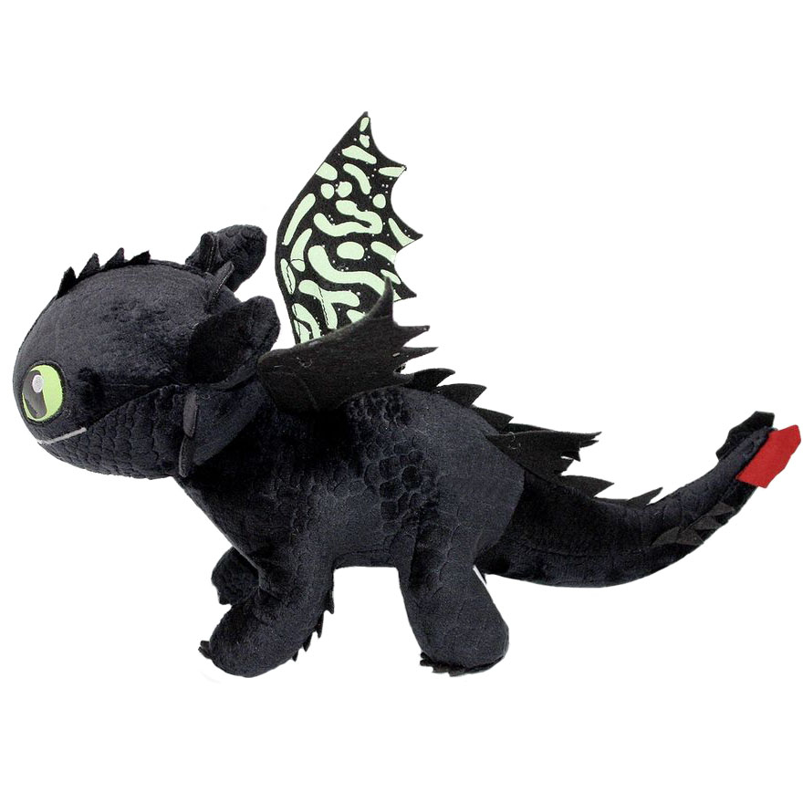 Jucarie din plus, How To Train Your Dragon, Toothless aripi fosforescente 40 cm [2]