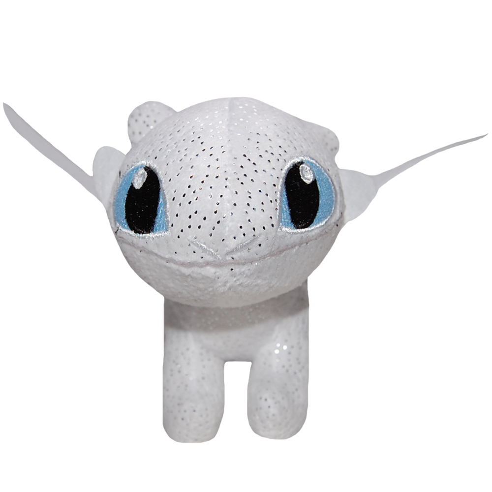 Jucarie din plus Light Fury Sparkle, Dragons, 28 cm [2]