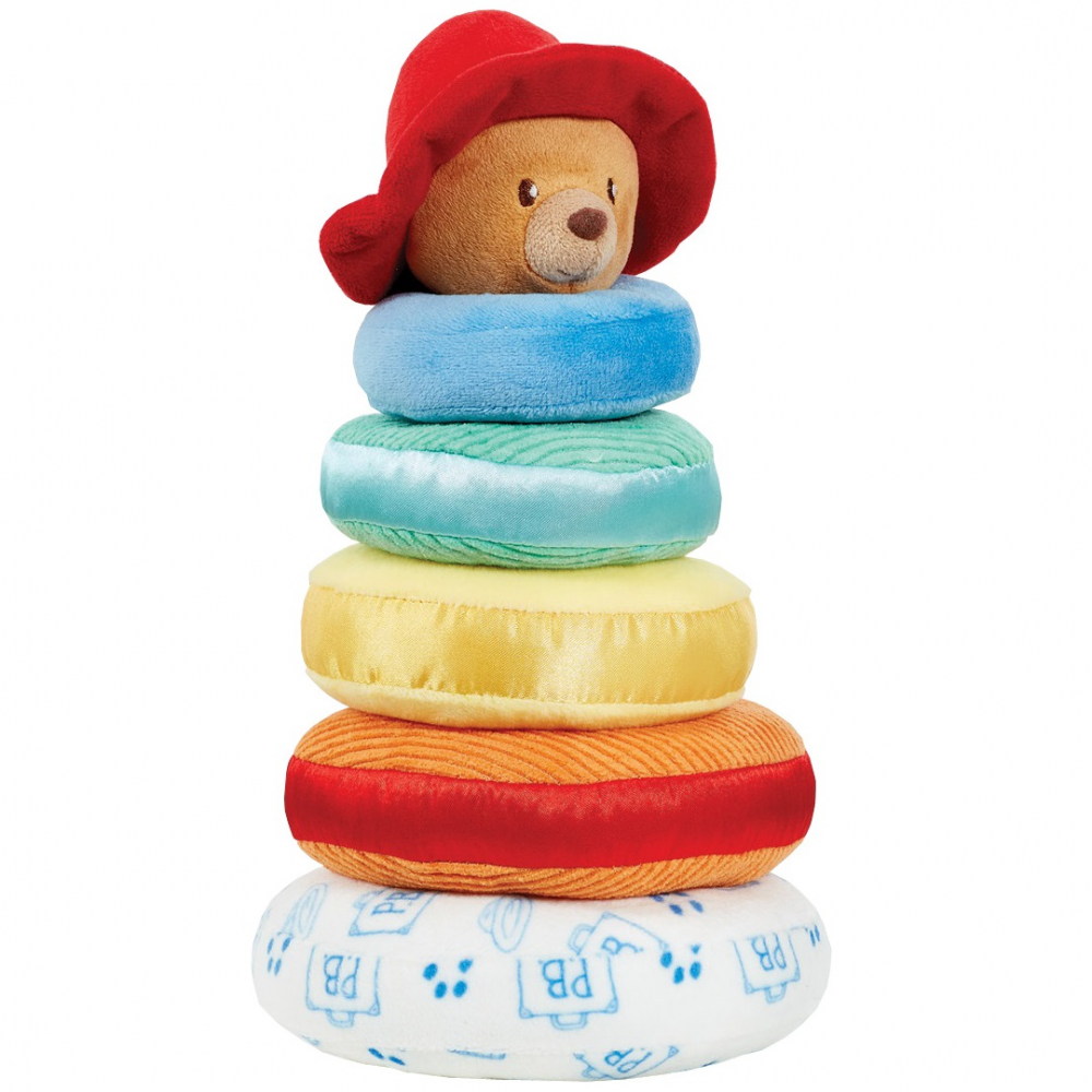Rainbow Designs-Jucarie din plus pentru dezvoltare senzoriala, Ursuletul Paddington, 24 cm [1]