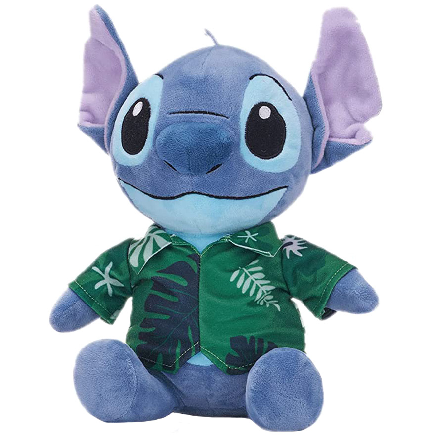 Jucarie din plus Stitch Hawaii cu camasa verde, Lilo & Stitch, 28 cm [1]