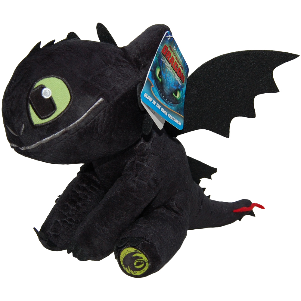 Jucarie din plus Toothless cu aripi fluorescente, Dragons, 34 cm [1]