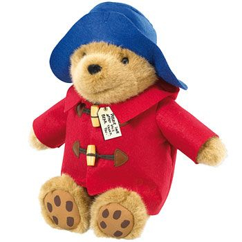 Rainbow Designs-Jucarie din plus Ursuletul Paddington cu haina rosie, 24 cm [1]