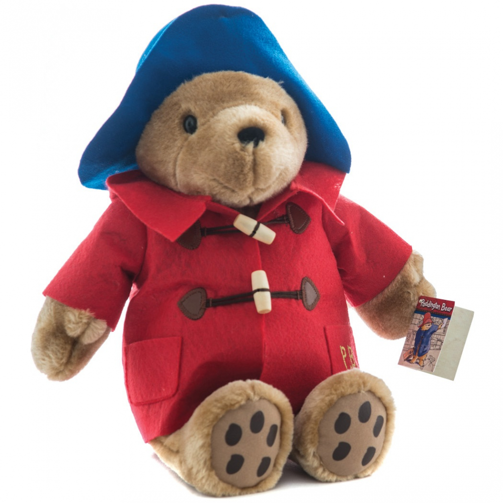 Rainbow Designs-Jucarie din plus Ursuletul Paddington cu haina rosie, 36 cm [1]