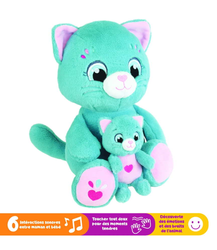 Jucarie Interactiva Jemini Cu 6 Functii-Mama Si Puiul Pisica [4]