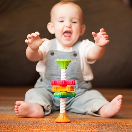 Fat Brain Toys-Jucarie motricitate MiniSpinny [3]
