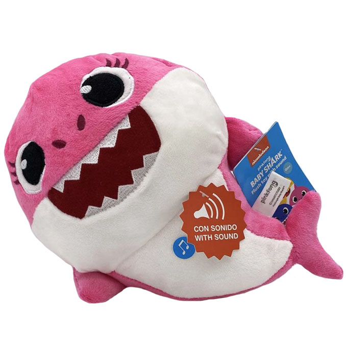 Jucarie muzicala din plus Mummy Shark, Baby Shark, 25 cm [2]