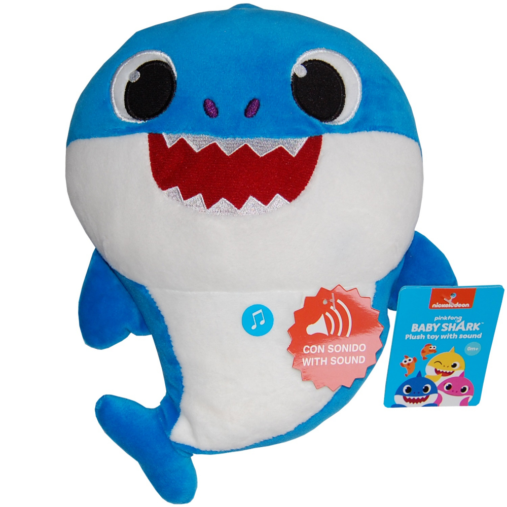 Jucarie muzicala din plus spandex Daddy Shark, Baby Shark, 25 cm [2]
