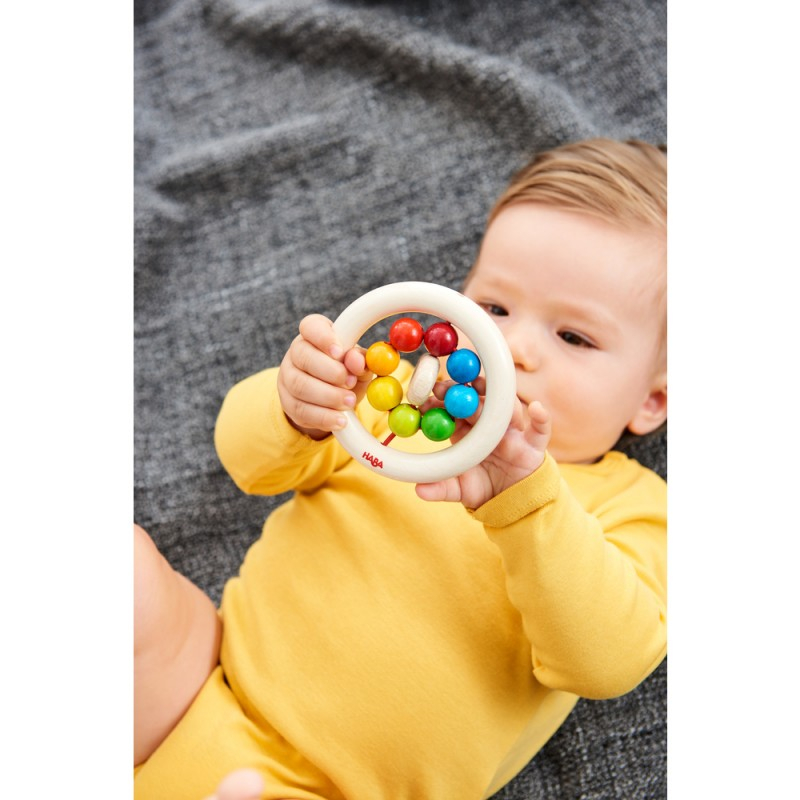 Jucarie pentru dentitie Bile curcubeu, Haba [2]