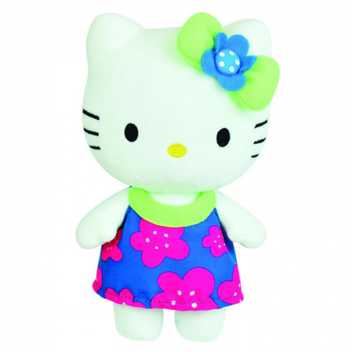 Jemini-Jucarie Plus Jemini 20cm Hello Kitty Floricele Roz [1]