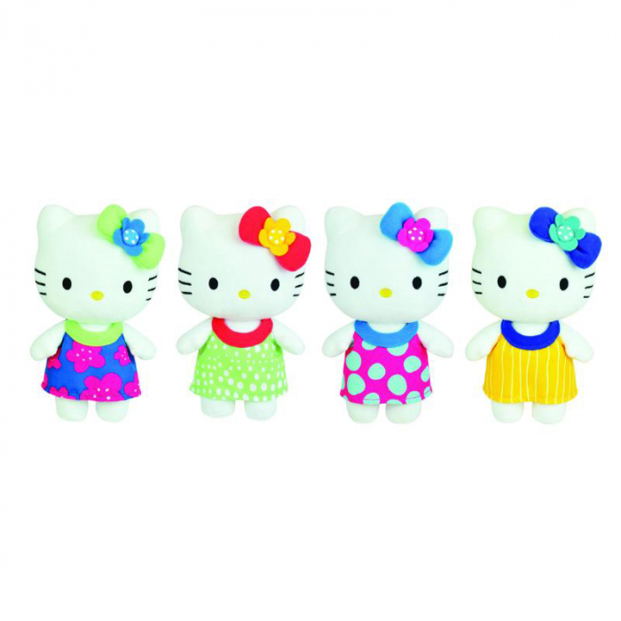Jemini-Jucarie Plus Jemini 20cm Hello Kitty - Rochita Verde [4]