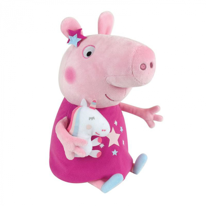 Jemini-Jucarie Plus Jemini 30cm Peppa Pig Cu Mascota Unicorn [3]