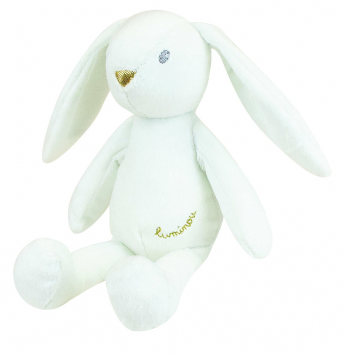 Jemini-Jucarie Plus Jemini Fosforescenta 21cm Iepure Luminou Alb [2]