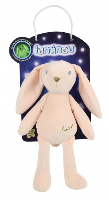 Jemini-Jucarie Plus Jemini Fosforescenta 21cm Iepure Luminou Roz [4]