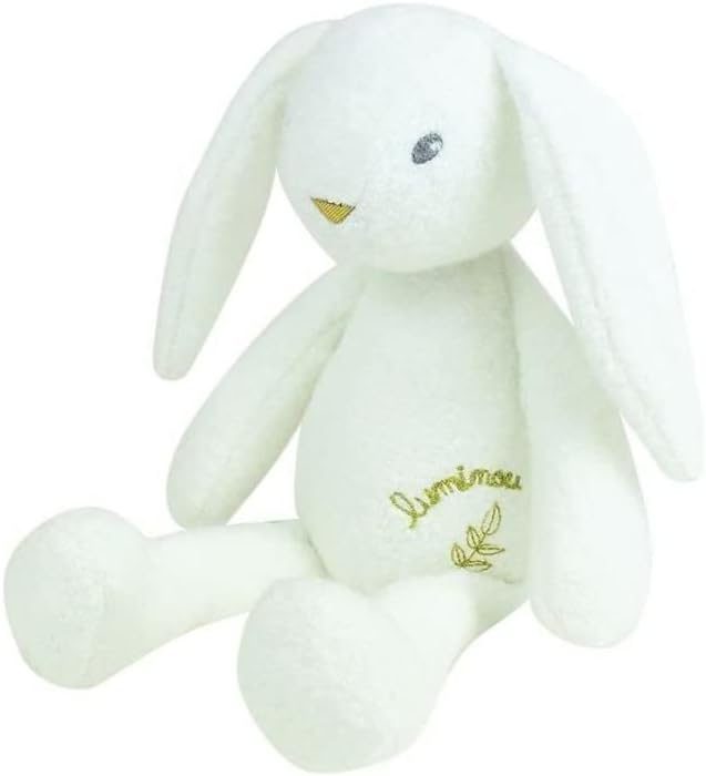 Jemini-Jucarie Plus Jemini Fosforescenta 30cm Iepure Luminou Alb [1]