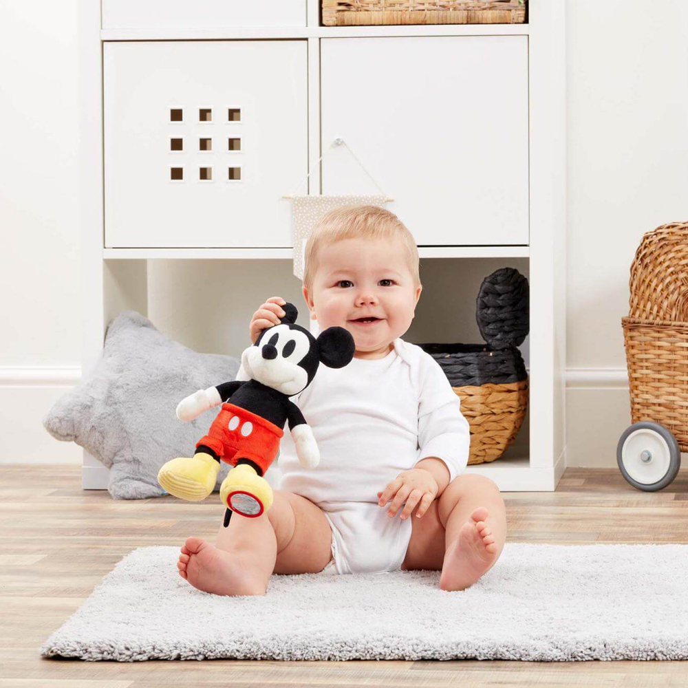 Jucarie senzoriala din plus Mickey Mouse, 24 cm [4]