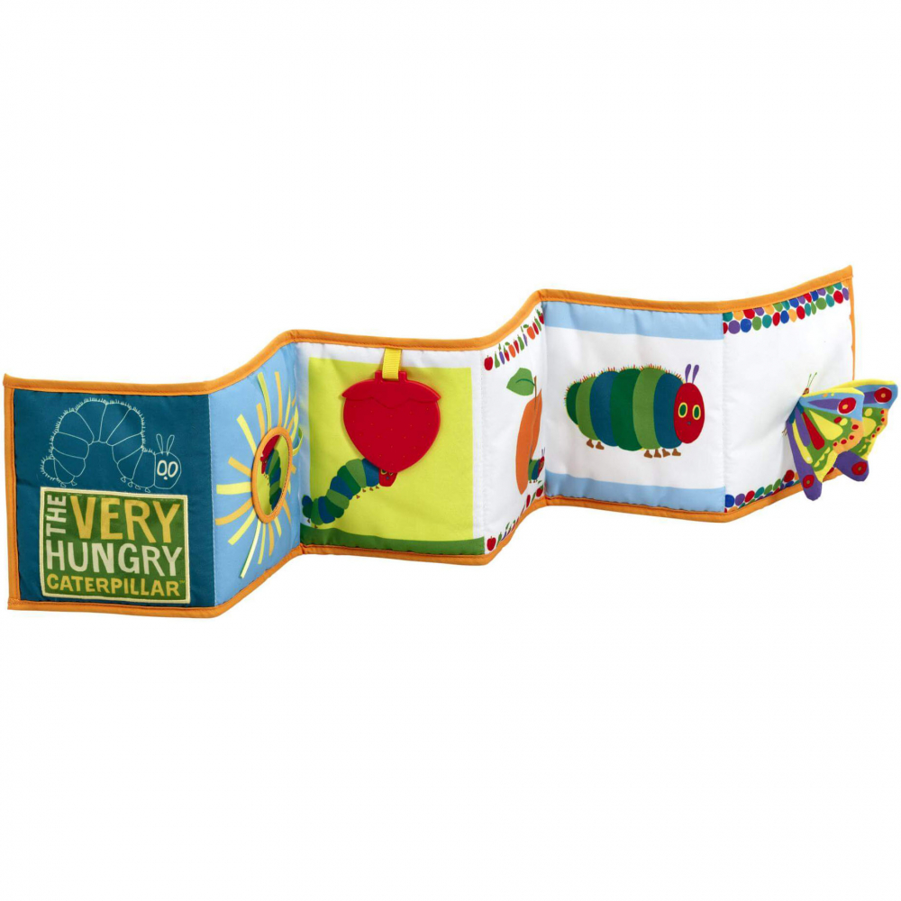 Jucarie textila Tiny & Very Hungry Caterpillar cu doua fete pentru dezvoltare senzoriala [5]