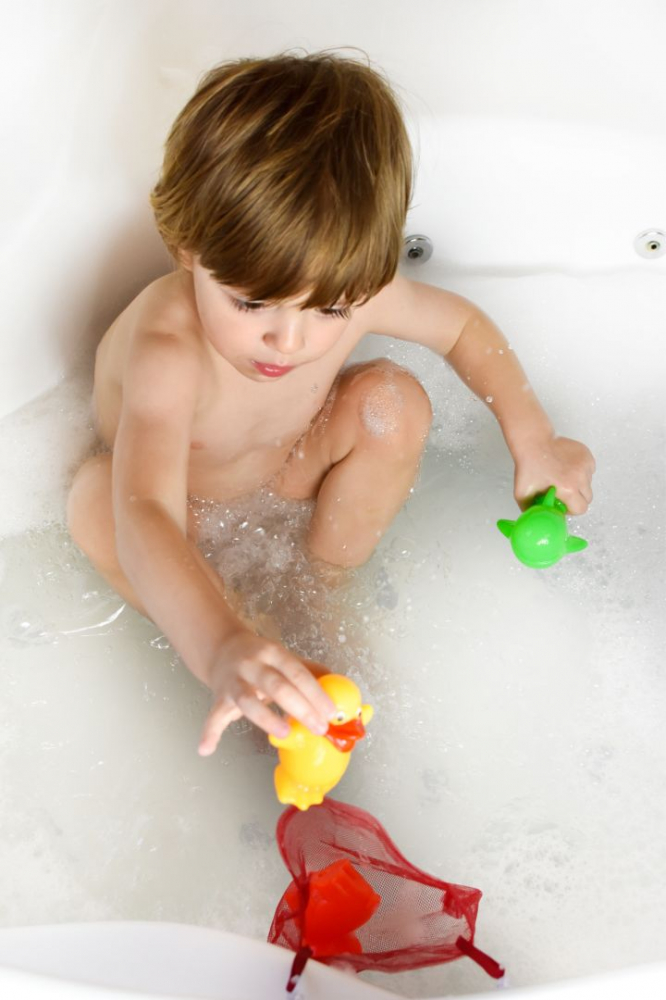 JUCARII BAIE - Set figurine baie cu saculet pentru depozitare [4]