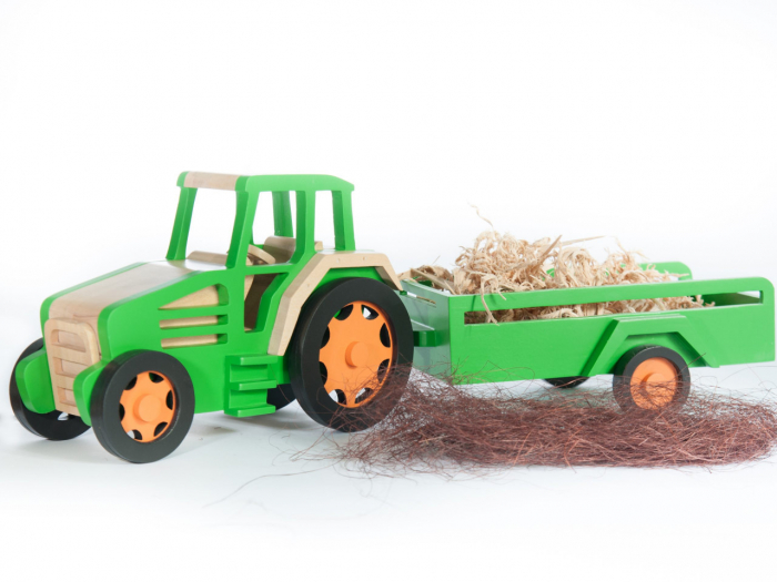 Marc toys Jucarii Montessori Tractor cu remorca Marc toys [5]