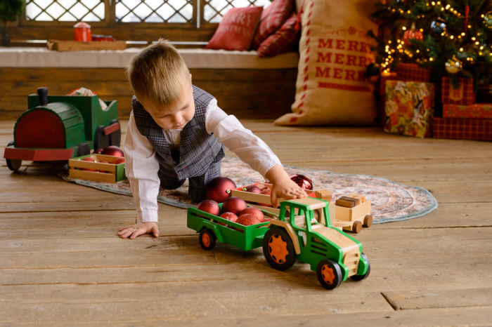 Marc toys Jucarii Montessori Tractor cu remorca Marc toys [3]