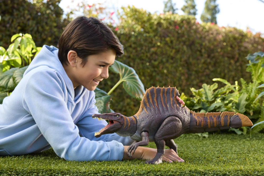 Jurassic World Rebirth Tail Thrasher Dinozaur Spinosaurus Interactiv Cu Miscari Si Sunete  [3]