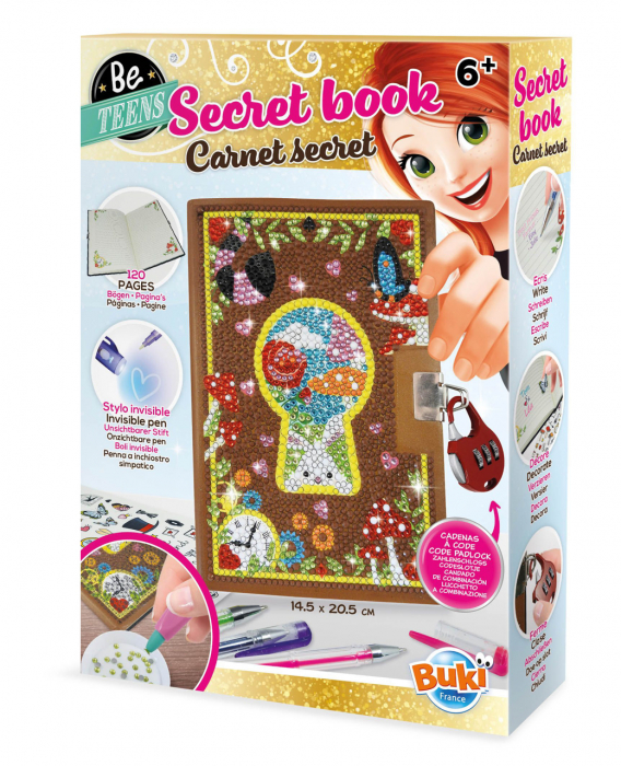 Pachet Jurnalul Secret cu pix magic - Set  creativ pentru fetite [2]
