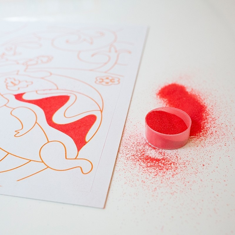 Kit creativ cu nisip colorat - Sablimage Cupluri Animale [4]