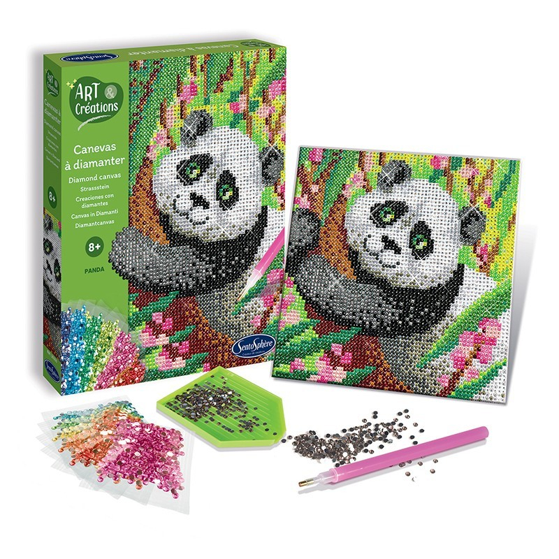 Sentosphere-Kit creativ diamante / strasuri - Canvas Panda - Sentosphere [2]