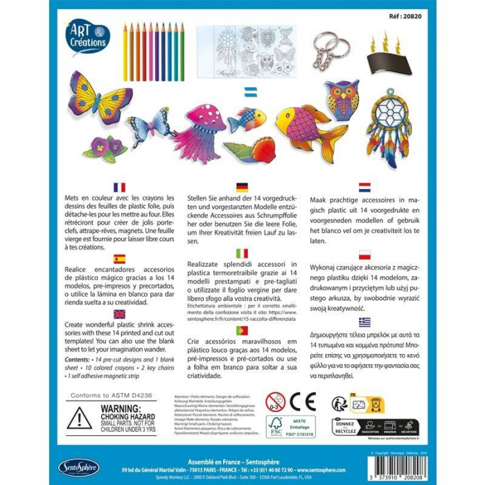 Sentosphere-Kit creativ plastic magic - Brelocuri si magneti [3]