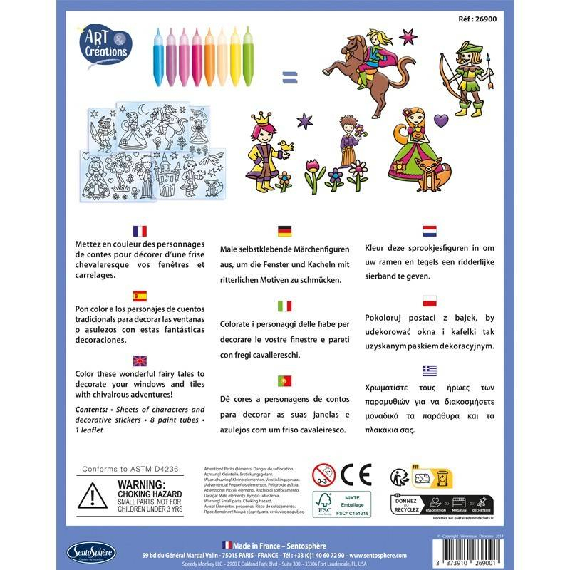 Sentosphere-Kit creativ Stickere Vitralii Printi si Printese [3]