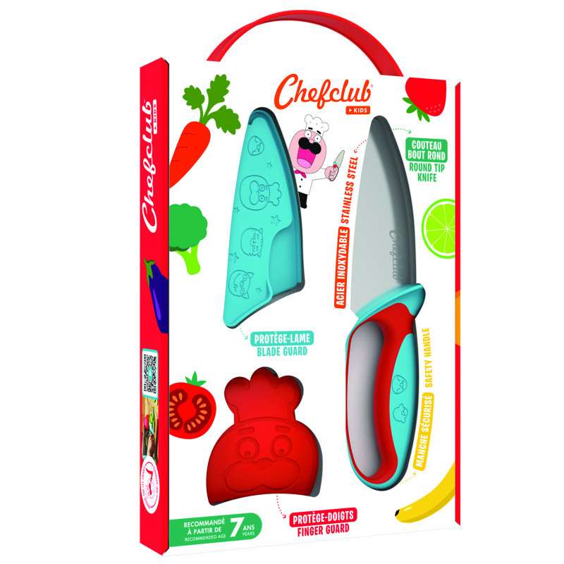 Kit Cutit de Bucatar pentru Copii, Albastru si Rosu, Chefclub Kids [4]