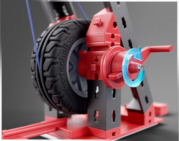 Fischertechnik-Kit STEM Transport pe cablu, Fischertechnik [4]