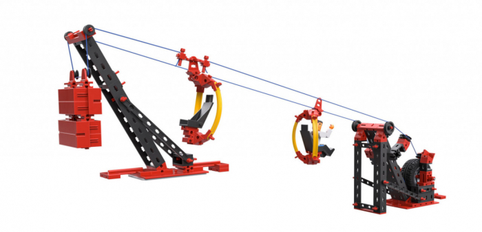 Fischertechnik-Kit STEM Transport pe cablu, Fischertechnik [2]