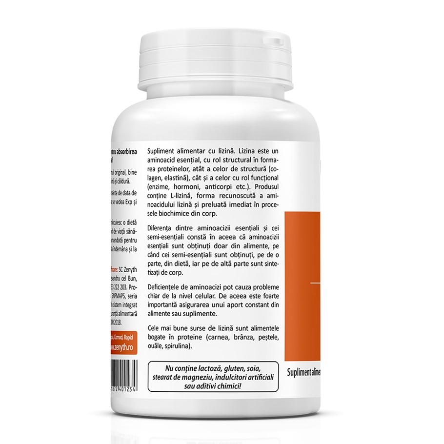 Zenyth-L-Lysine, 550 mg, 60 capsule, Zenyth [3]