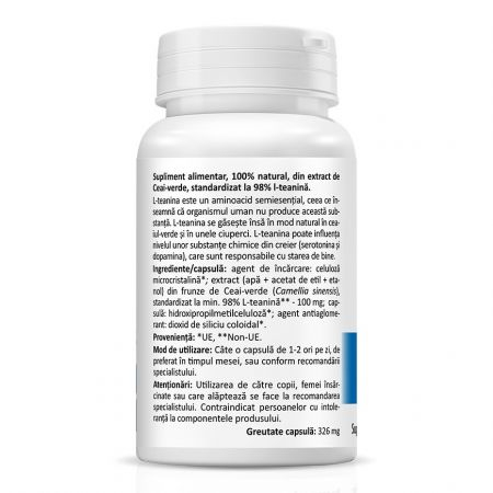 L-Theanine, 100 mg, 30 capsule, Zenyth [2]