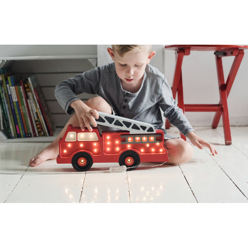 Lampa LITTLE LIGHTS Masina de pompieri, Red [2]